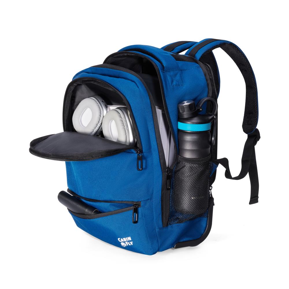 CabinFly Aircruiser Backpack with wheels 40x30x20 cm Blue-Ryggsekker-BagBrokers