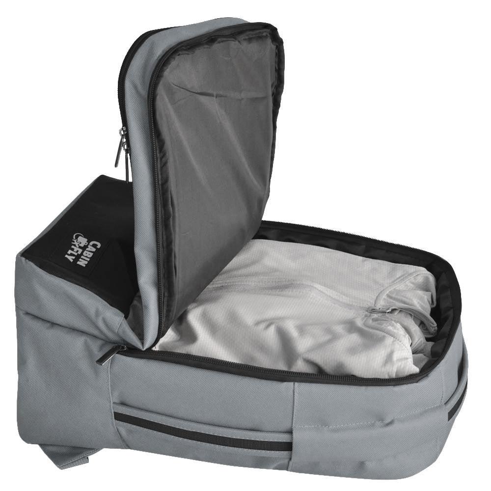 CabinFly Bellanca Ryanair40x25x20 cm Backpack PC 15" Grey-Ryggsekker-BagBrokers