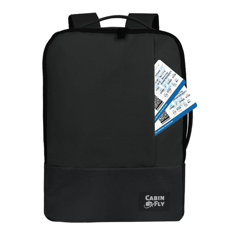 CabinFly Bellanca Ryanair 40x30x10 cm utvidbar PC-sekk 15" Black-Ryggsekker-BagBrokers
