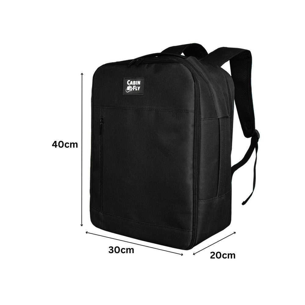 CabinFly Pacemaker Wizzair Backpack pc 15" Svart-Ryggsekker-BagBrokers