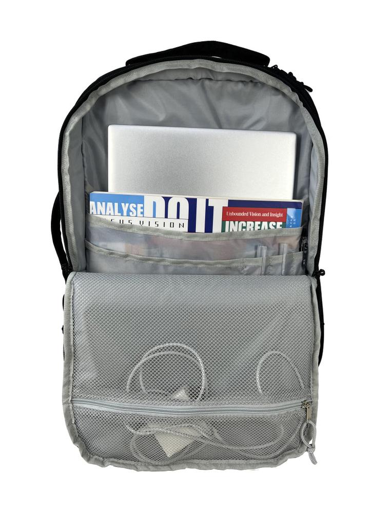 CabinFly maks kabin 55x35x25 cm KLM PC 15" Svart-Ryggsekker-BagBrokers