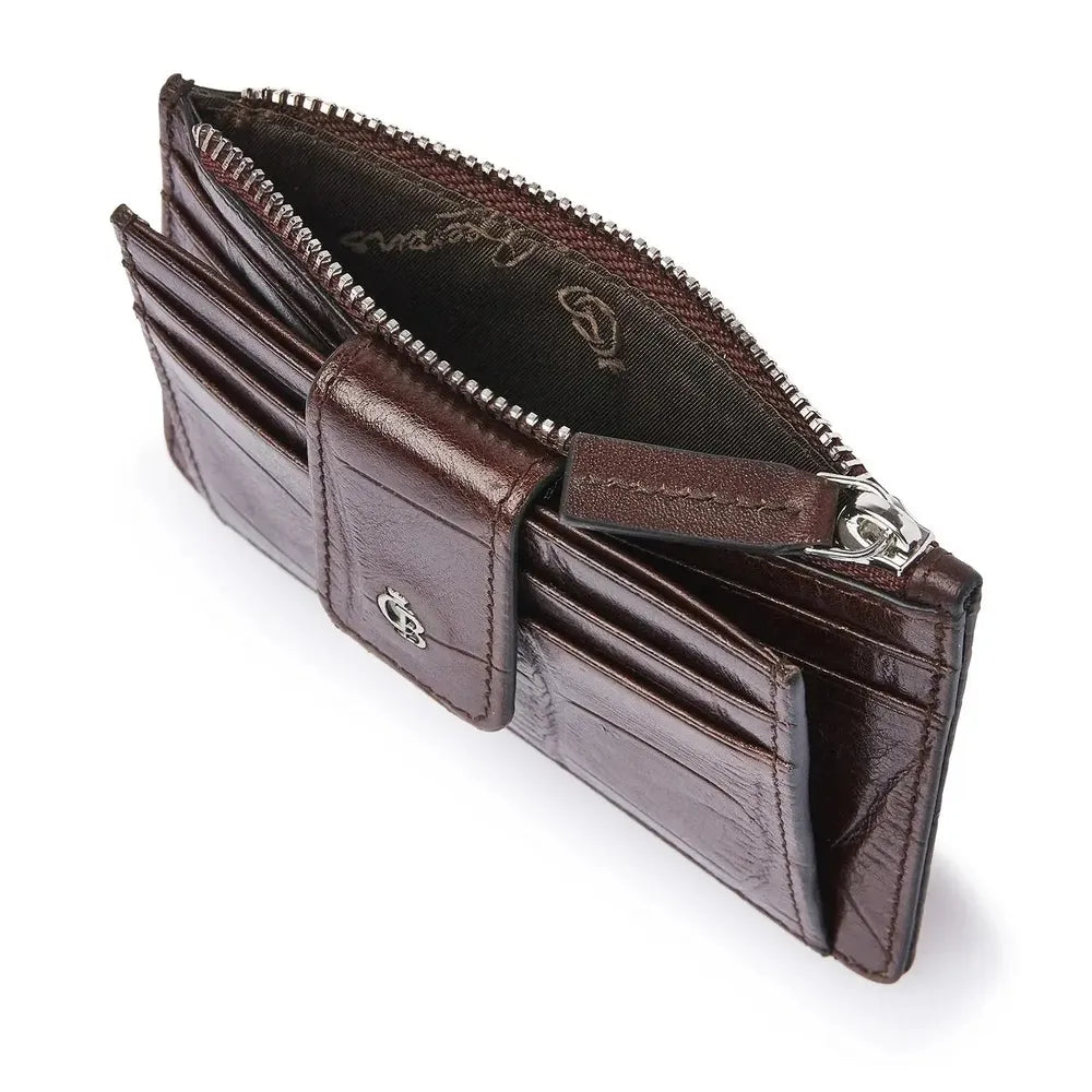 Castelijn & Beerens 7 Card Mini Wallet RFID Mocca-Lommebok/ Kortholder-BagBrokers