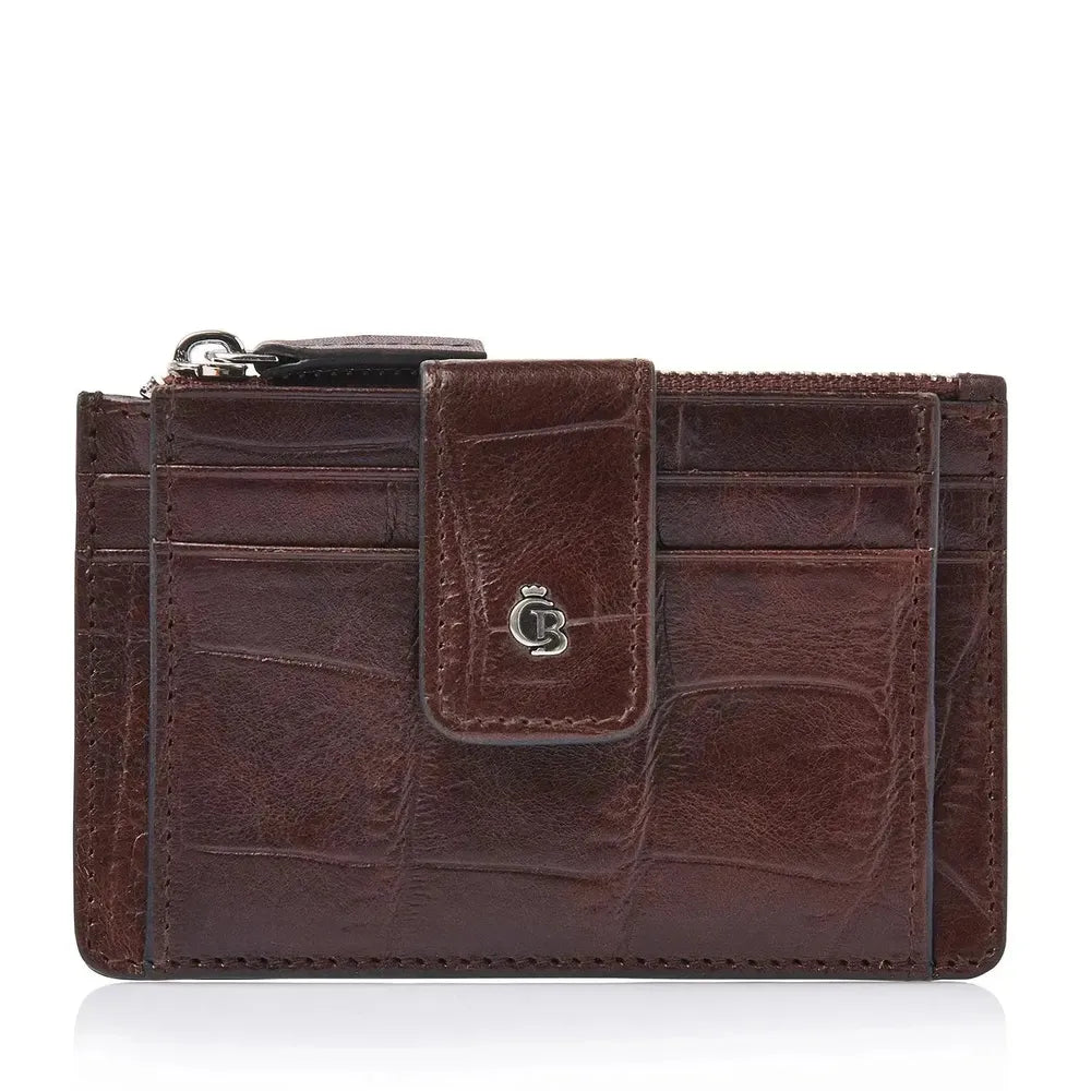 Castelijn & Beerens 7 Card Mini Wallet RFID Mocca-Lommebok/ Kortholder-BagBrokers