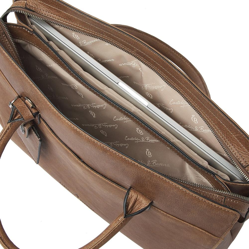 Castelijn & Beerens Carisma Pc håndveske 15,6" RFID Cognac-Veske-BagBrokers