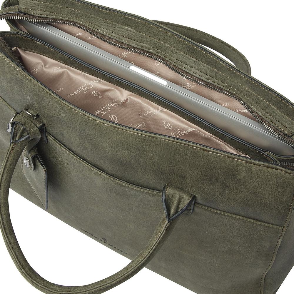 Castelijn & Beerens Carisma Pc håndveske 15,6" RFID Grønn-Veske-BagBrokers