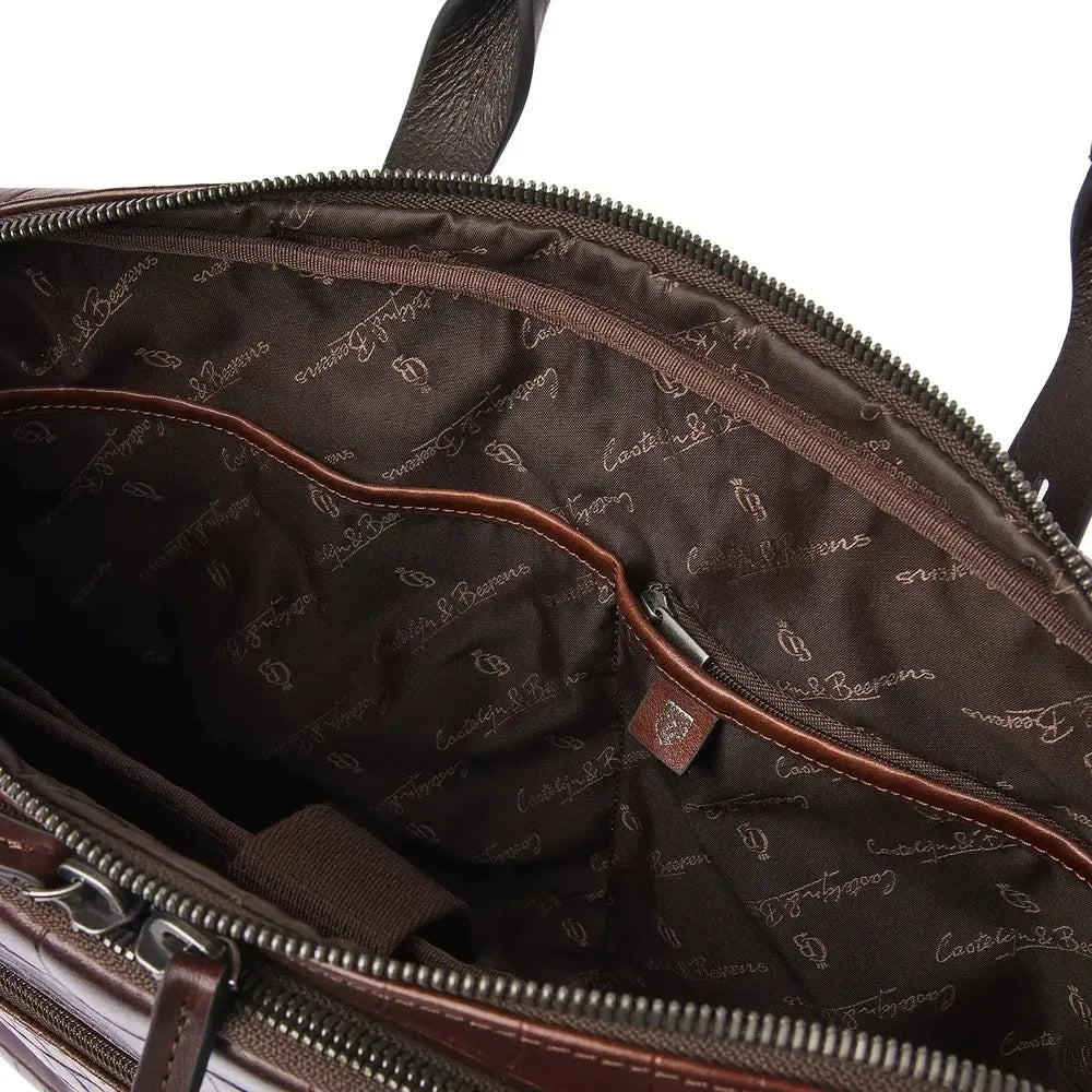 Castelijn & Beerens Jules Laptop Bag 15,6" RFID Mocca-Veske-BagBrokers