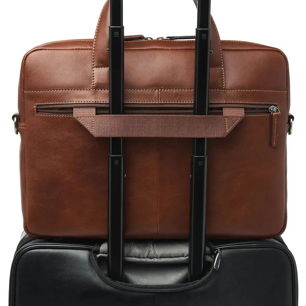 Castelijn & Beerens Laptop-veske 15,6" RFID Light Brown-Veske-BagBrokers