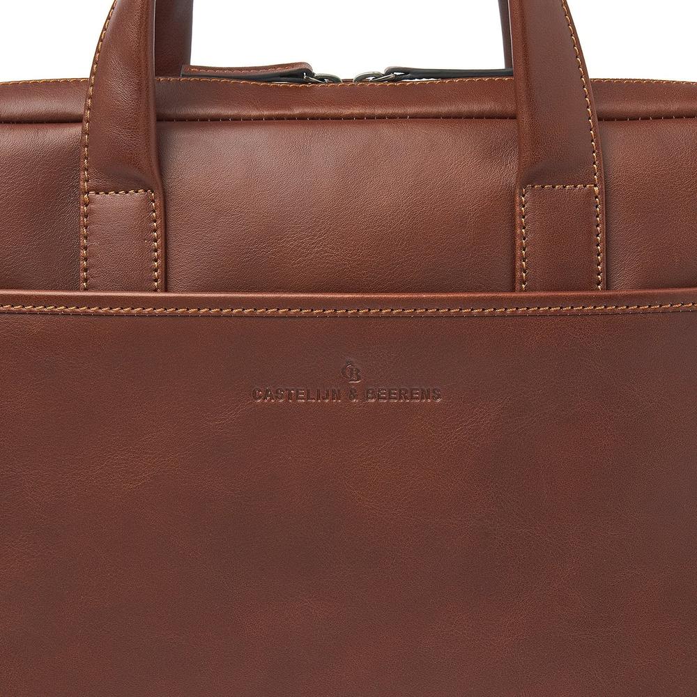 Castelijn & Beerens Laptop-veske 15,6" RFID Light Brown-Veske-BagBrokers
