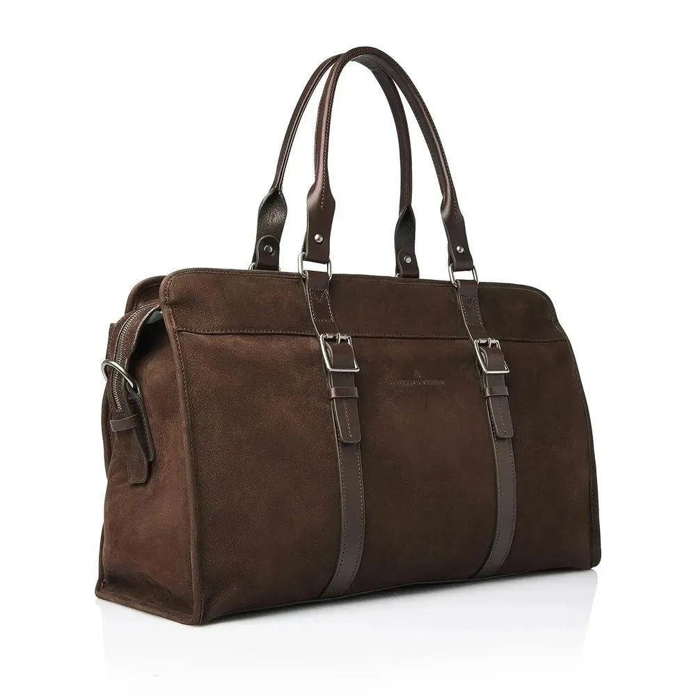 Castelijn & Beerens Nubuck Weekender Bag RFID Mocca-Bagger-BagBrokers