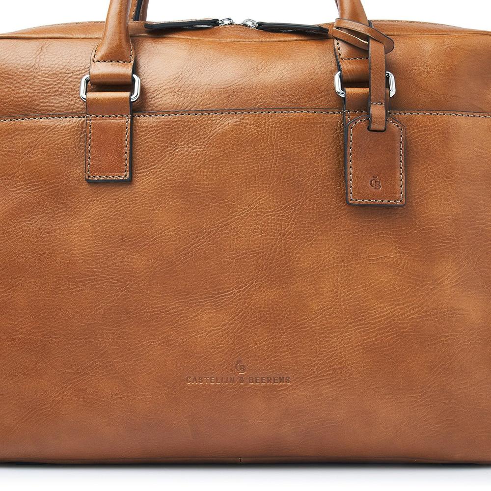 Castelijn & Beerens Peter Laptop Bag 15,6" RFID | Light Brown-Veske-BagBrokers
