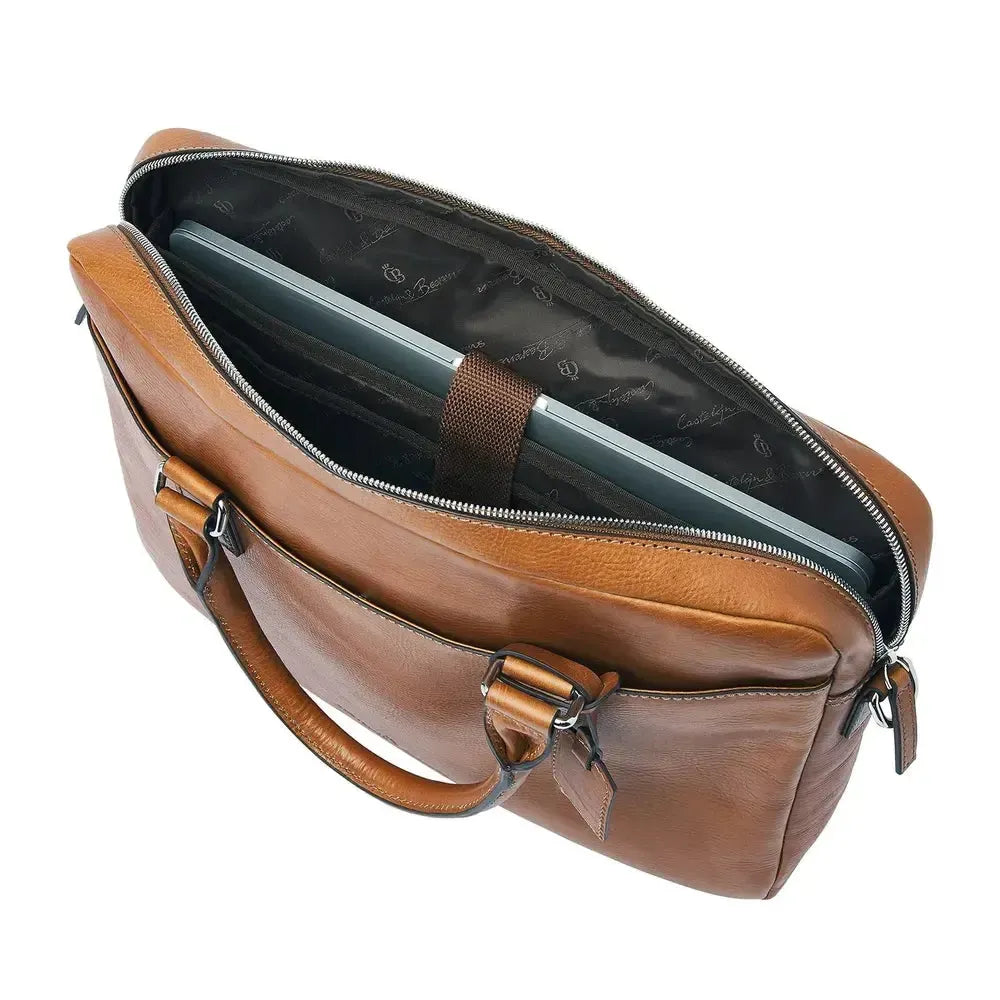 Castelijn & Beerens Peter Laptop Bag 15,6" RFID | Light Brown-Veske-BagBrokers