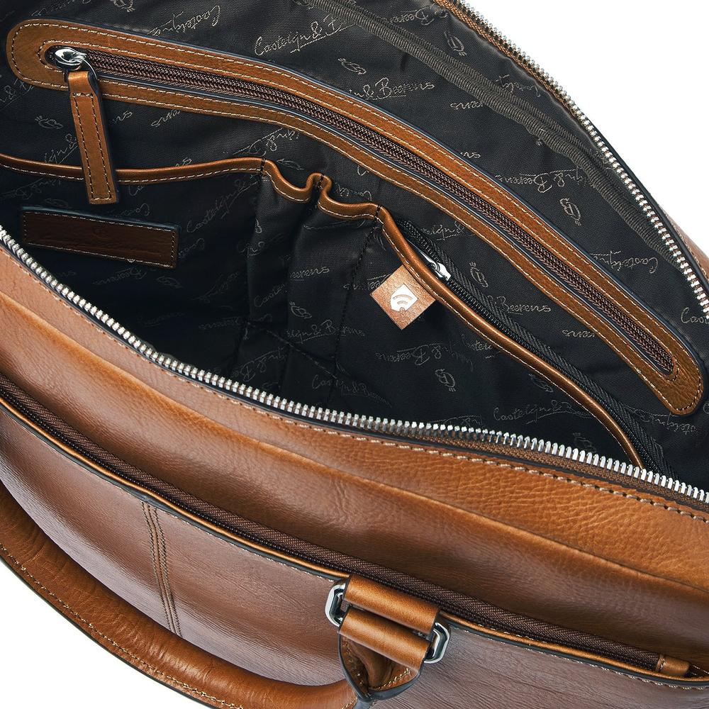 Castelijn & Beerens Peter Laptop Bag 15,6" RFID | Light Brown-Veske-BagBrokers