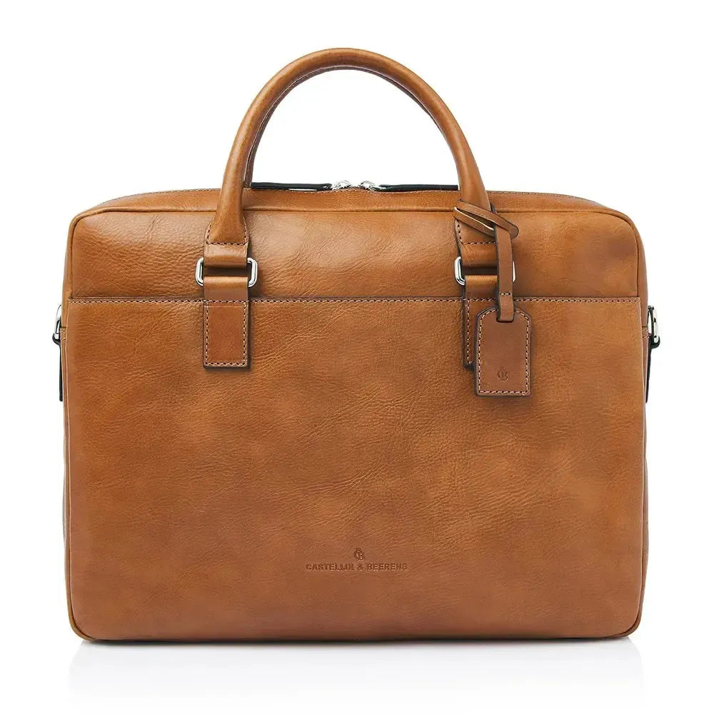 Castelijn & Beerens Peter Laptop Bag 15,6" RFID | Light Brown-Veske-BagBrokers