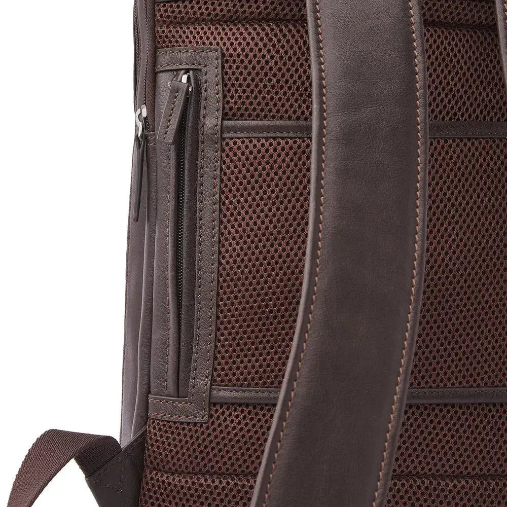 Castelijn & Beerens Skinn ryggsekk 15,6" RFID Mocca-Sekk-BagBrokers