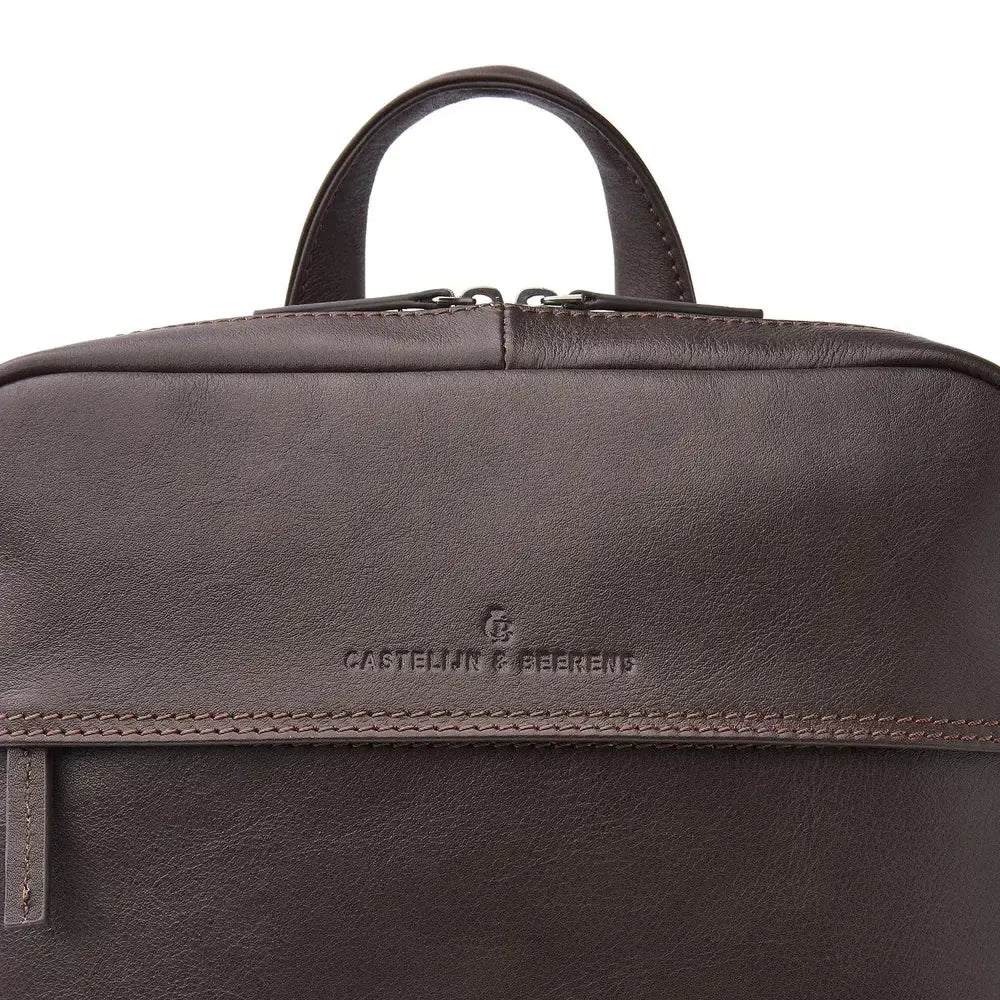 Castelijn & Beerens Skinn ryggsekk 15,6" RFID Mocca-Sekk-BagBrokers