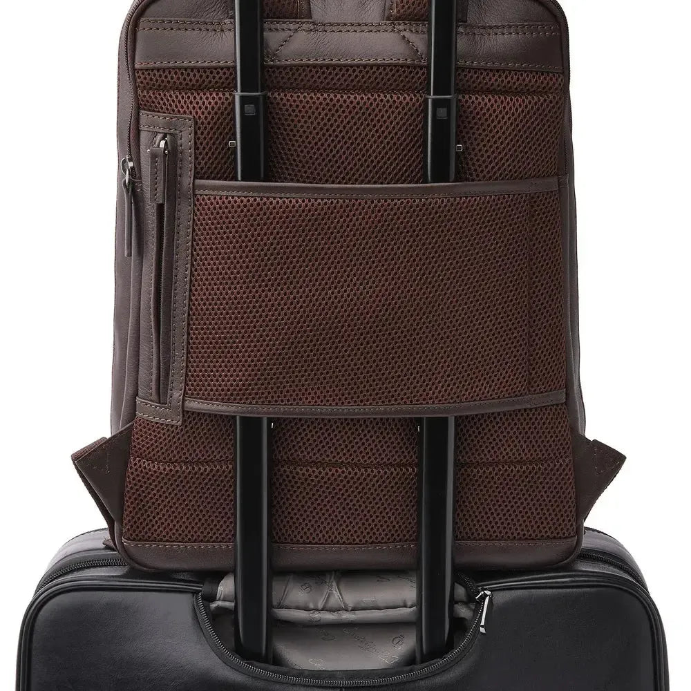 Castelijn & Beerens Skinn ryggsekk 15,6" RFID Mocca-Sekk-BagBrokers