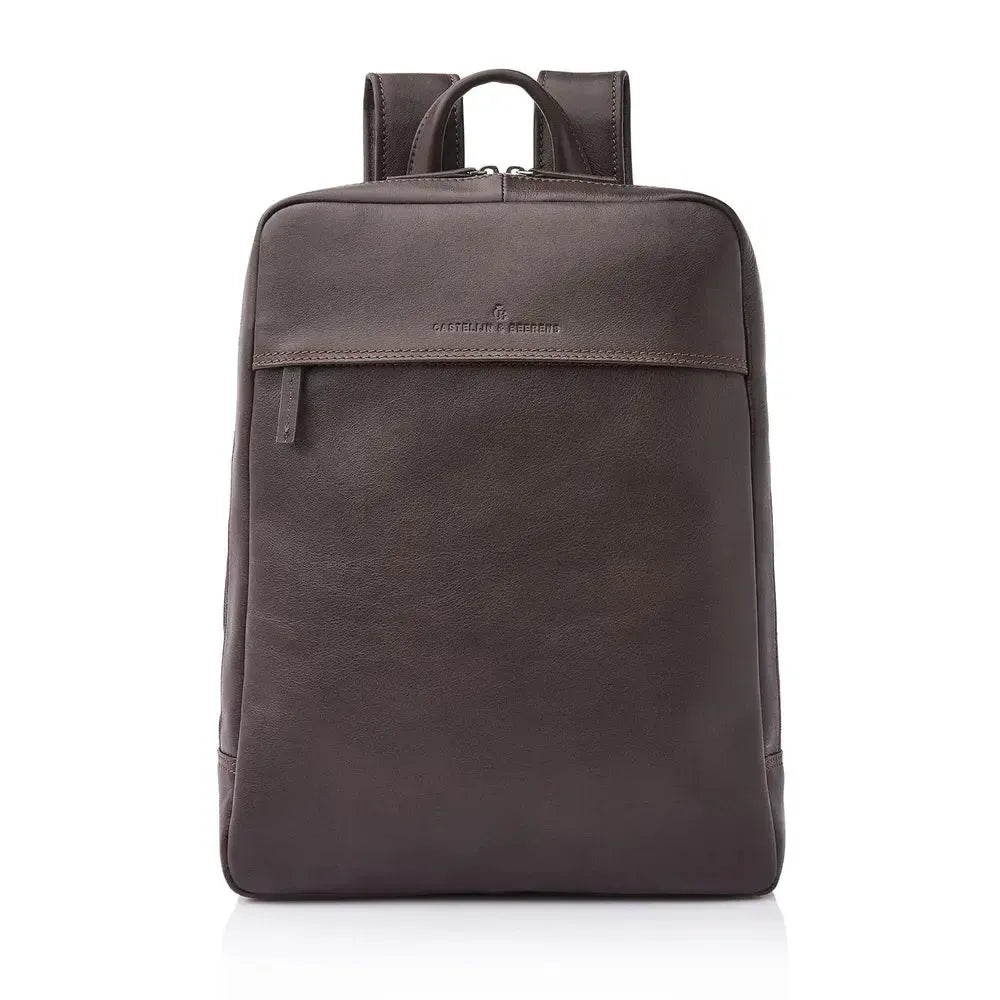 Castelijn & Beerens Skinn ryggsekk 15,6" RFID Mocca-Sekk-BagBrokers
