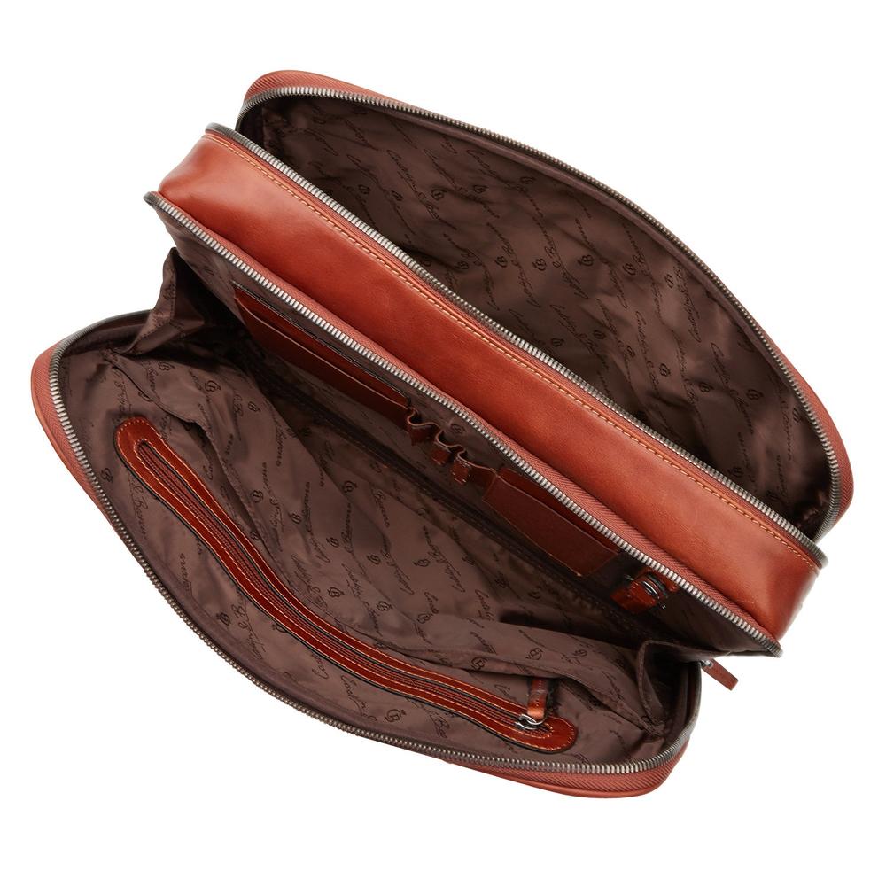 Castelijn & Beerens Verona Pc-veske 15,6" RFID Lys Brun-Veske-BagBrokers