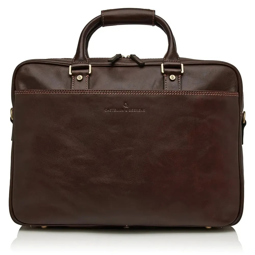 Castelijn & Beerens Verona Pc-veske 15,6" RFID Mocca-Veske-BagBrokers