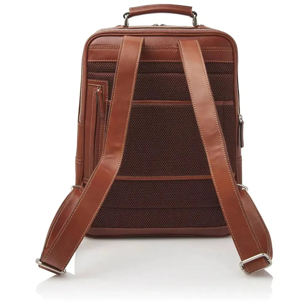 Castelijn & Beerens Verona Ryggsekk 15,6" RFID Brun-Ryggsekker-BagBrokers