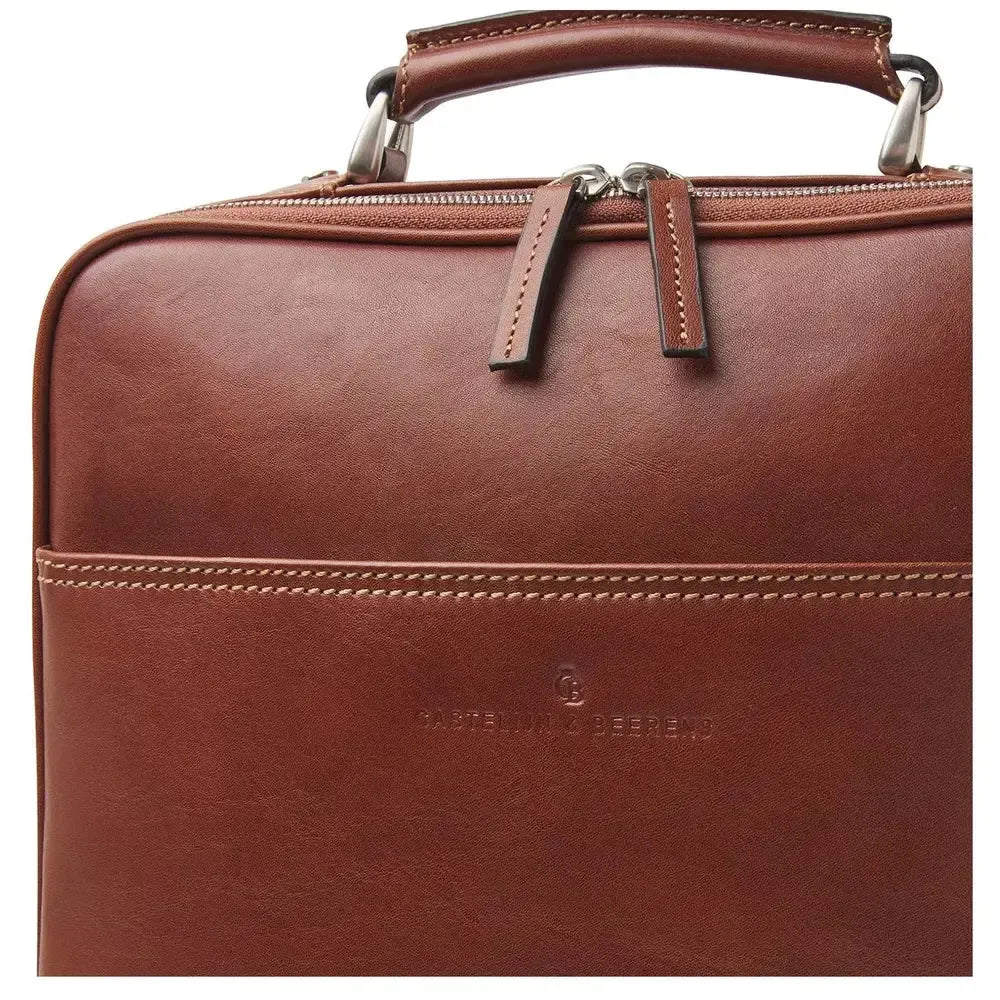 Castelijn & Beerens Verona Ryggsekk 15,6" RFID Brun-Ryggsekker-BagBrokers