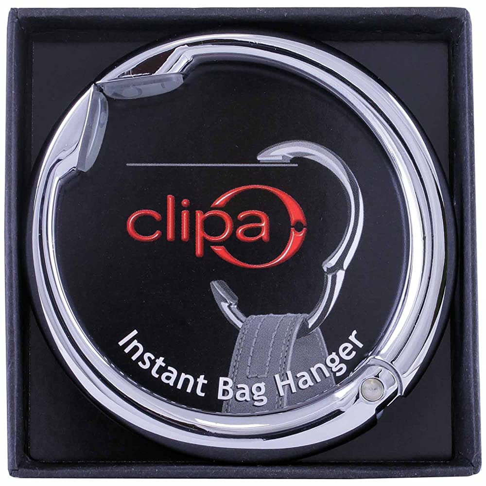 Clipa, the instant Polished Silver Bag Hanger-Veske-BagBrokers