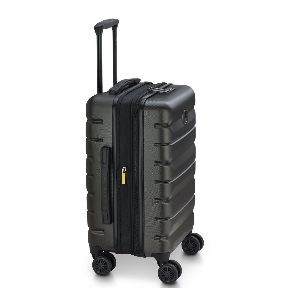 Delsey Air Armour utvidbar medium koffert 68 cm Black-Harde kofferter-BagBrokers