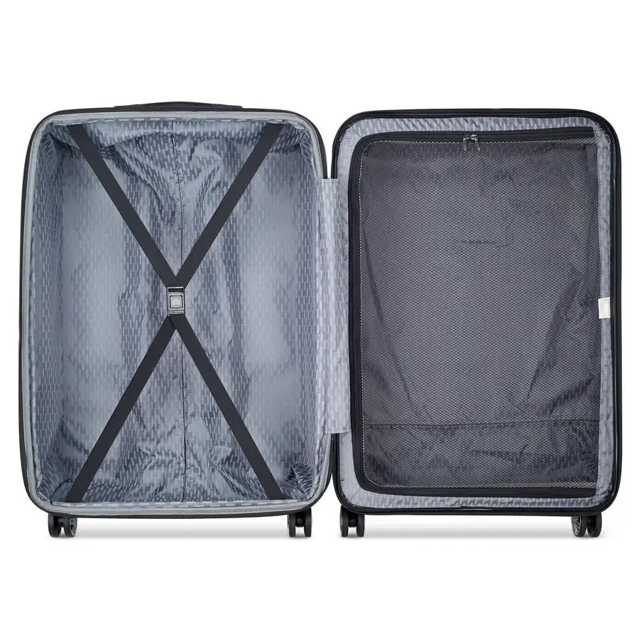 Delsey Air Armour utvidbar medium koffert 68 cm Black-Harde kofferter-BagBrokers