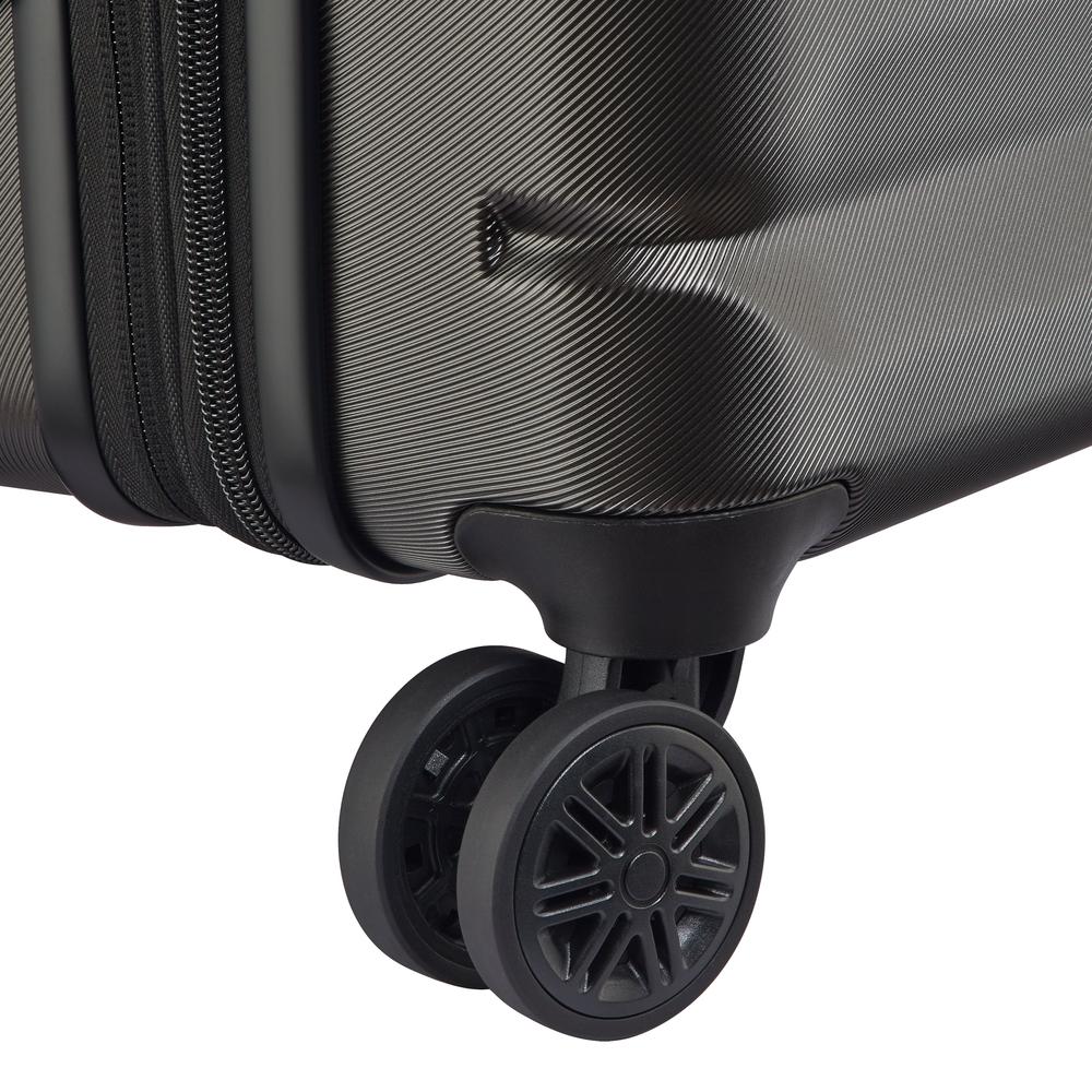 Delsey Air Armour utvidbar medium koffert 68 cm Black-Harde kofferter-BagBrokers