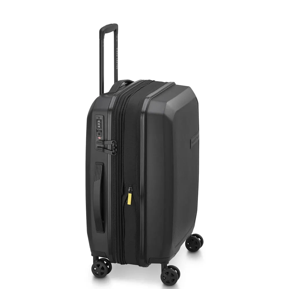 Delsey Anvers utvidbar kabinkoffert 55 cm Black-Harde kofferter-BagBrokers