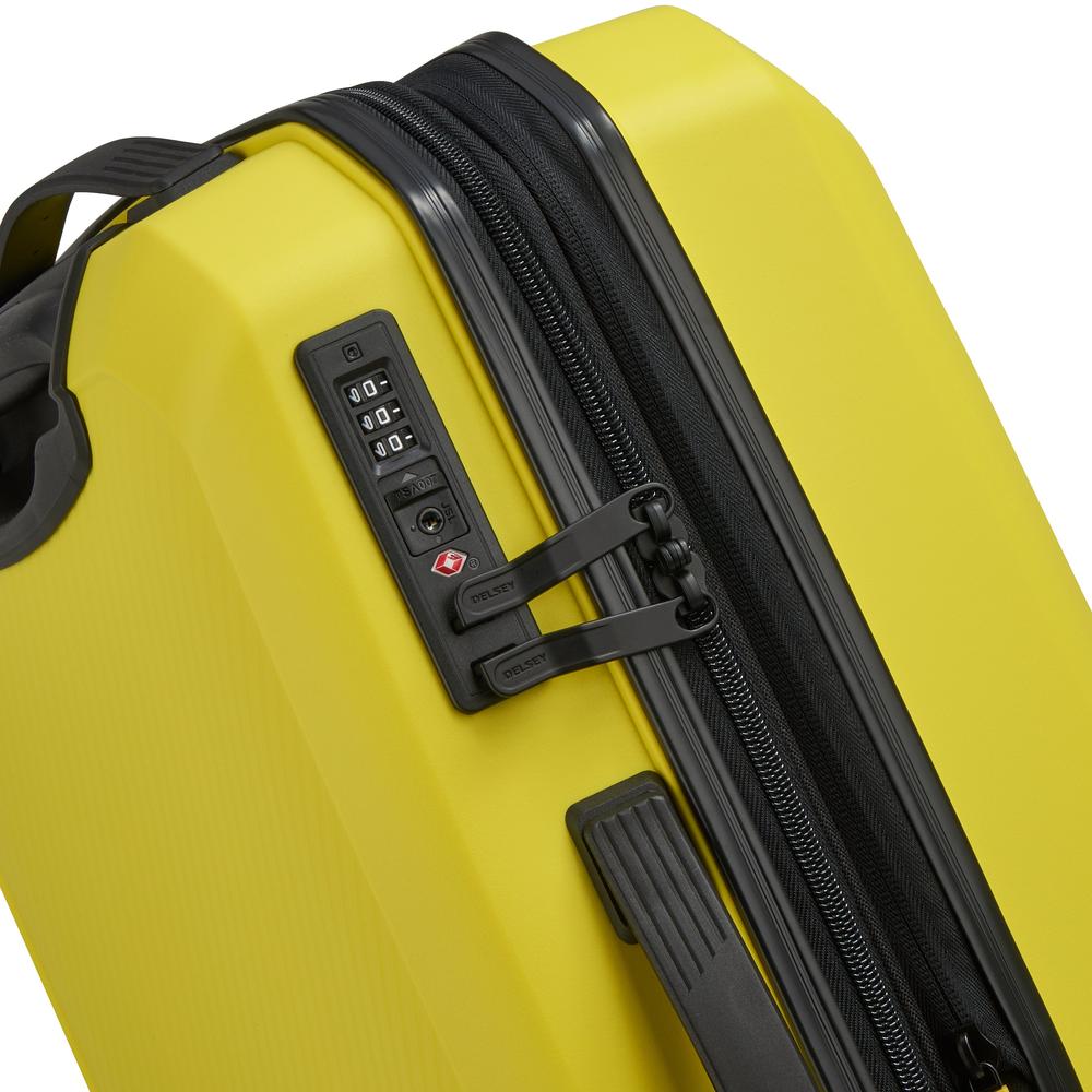 Delsey Anvers utvidbar kabinkoffert 55 cm Bright yellow-Harde kofferter-BagBrokers