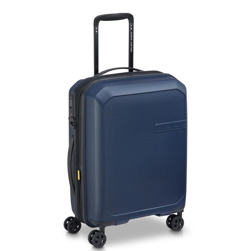 Delsey Anvers utvidbar kabinkoffert 55 cm Navy-Harde kofferter-BagBrokers