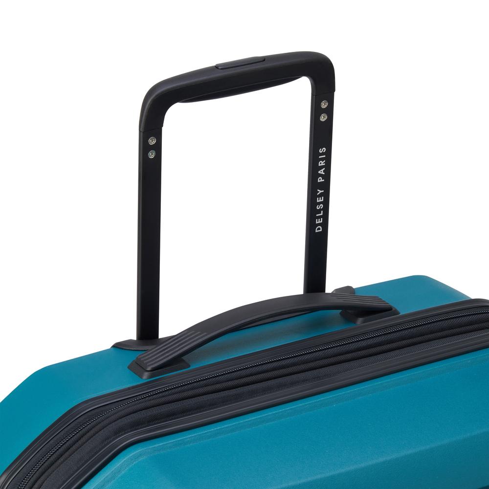 Delsey Anvers utvidbar kabinkoffert 55 cm Teal Blue-Harde kofferter-BagBrokers