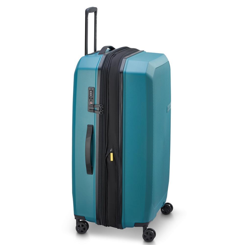 Delsey Anvers utvidbar medium koffert 66 cm Teal Blue-Harde kofferter-BagBrokers