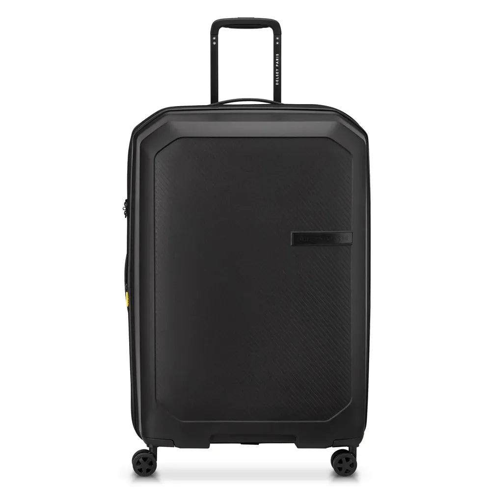 Delsey Anvers utvidbar stor koffert 76 cm Black-Harde kofferter-BagBrokers