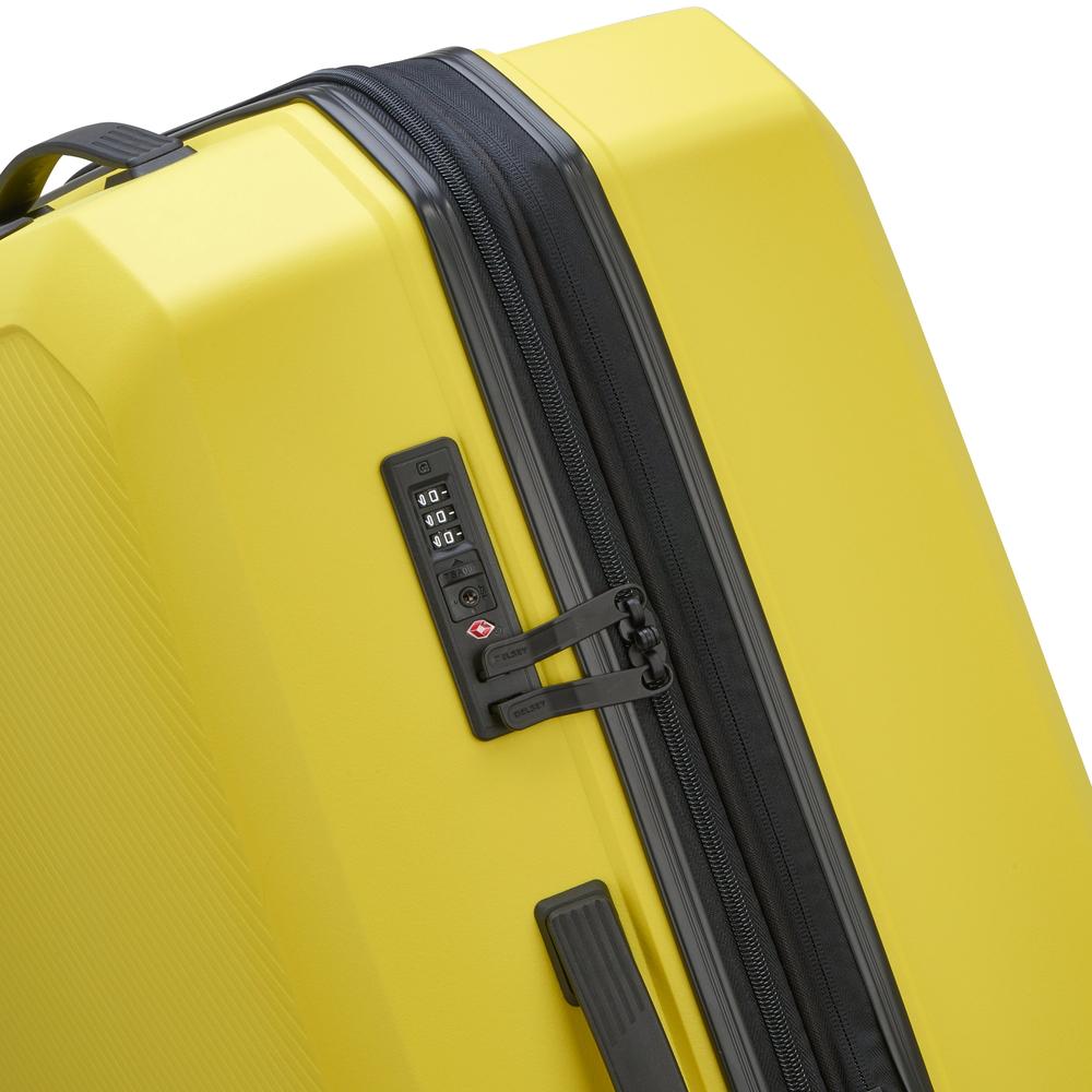 Delsey Anvers utvidbar stor koffert 76 cm Bright Yellow-Harde kofferter-BagBrokers