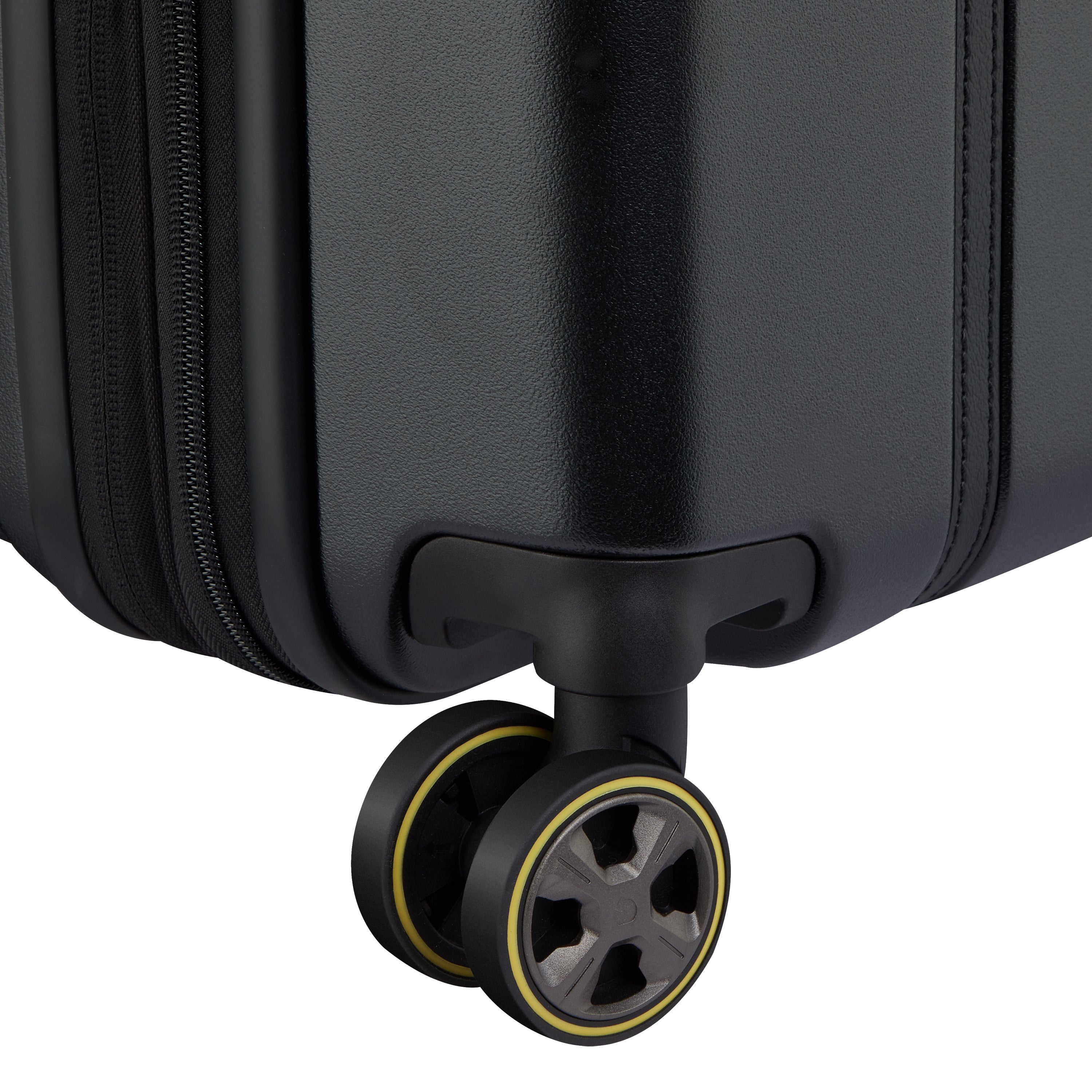 Delsey Cadance utvidbar kabinkoffert 55 cm Deep Black-Harde kofferter-BagBrokers