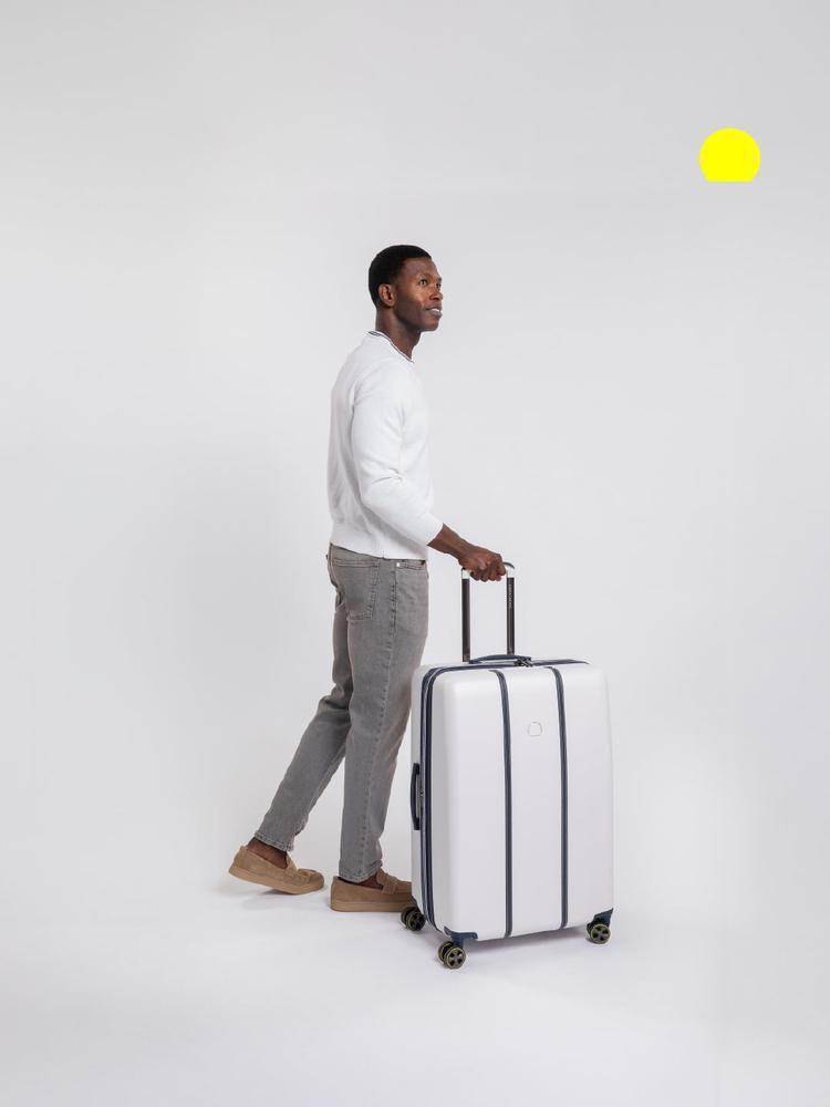 Delsey Cadance utvidbar stor koffert 76 cm Ivory-Harde kofferter-BagBrokers