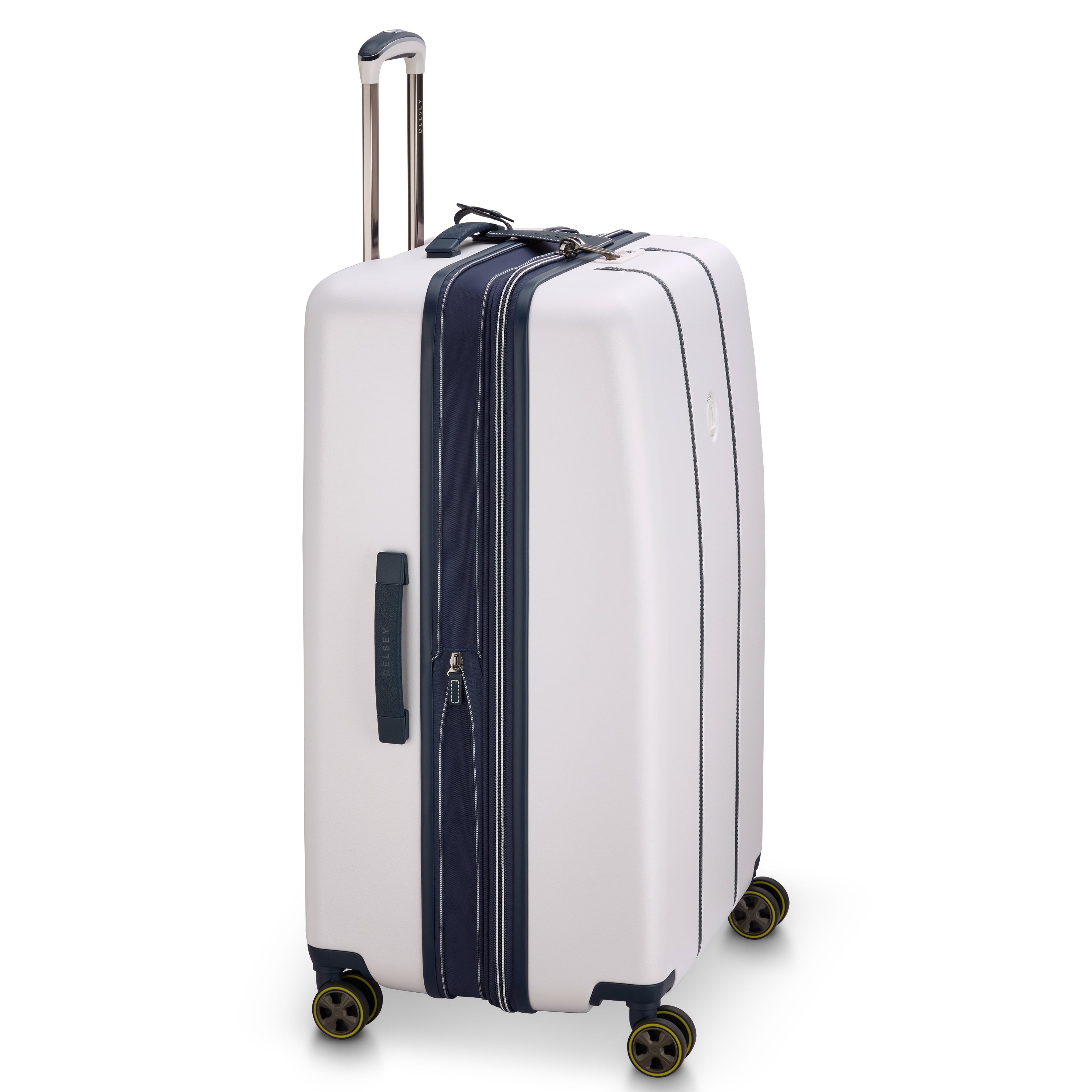 Delsey Cadance utvidbar stor koffert 76 cm Ivory-Harde kofferter-BagBrokers