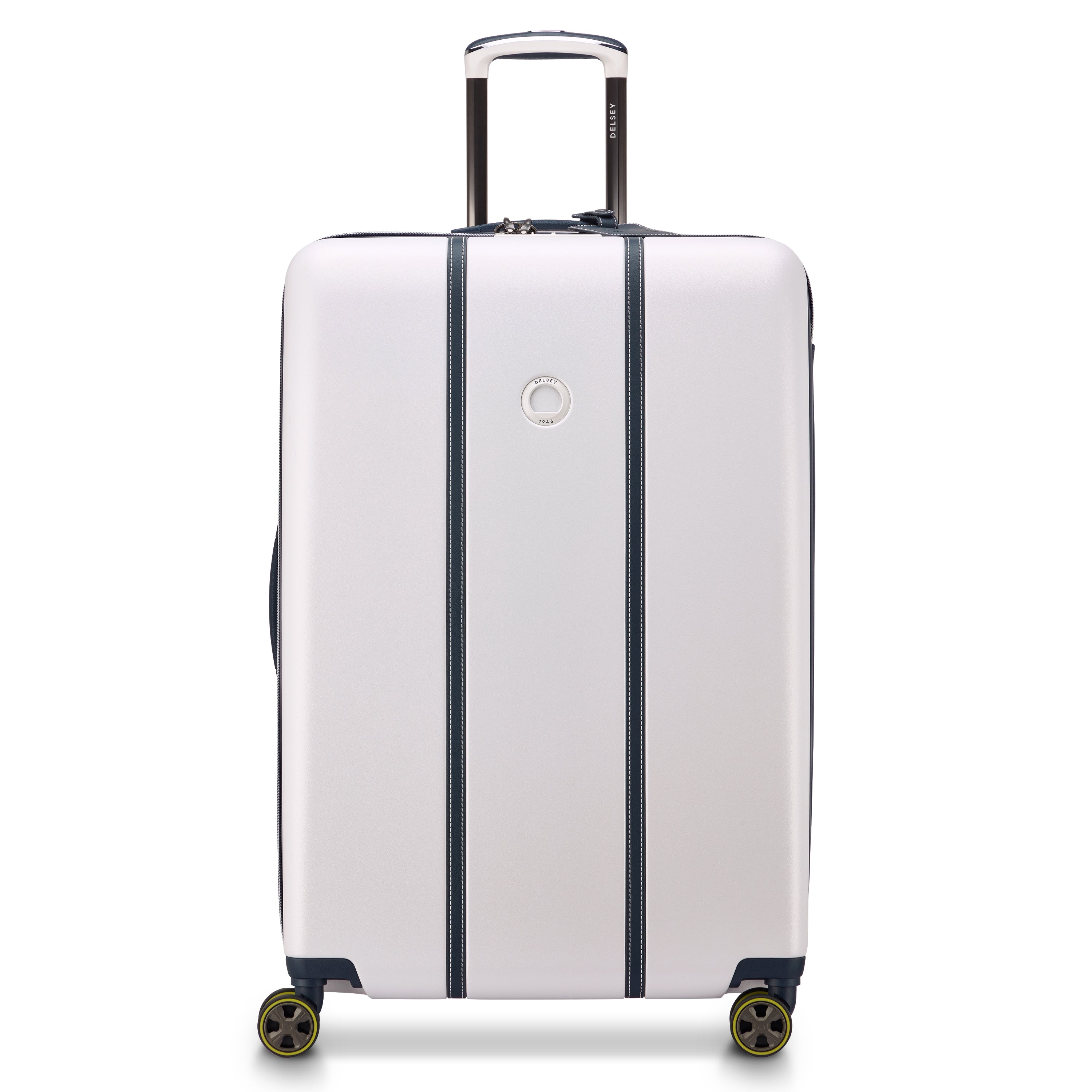 Delsey Cadance utvidbar stor koffert 76 cm Ivory-Harde kofferter-BagBrokers