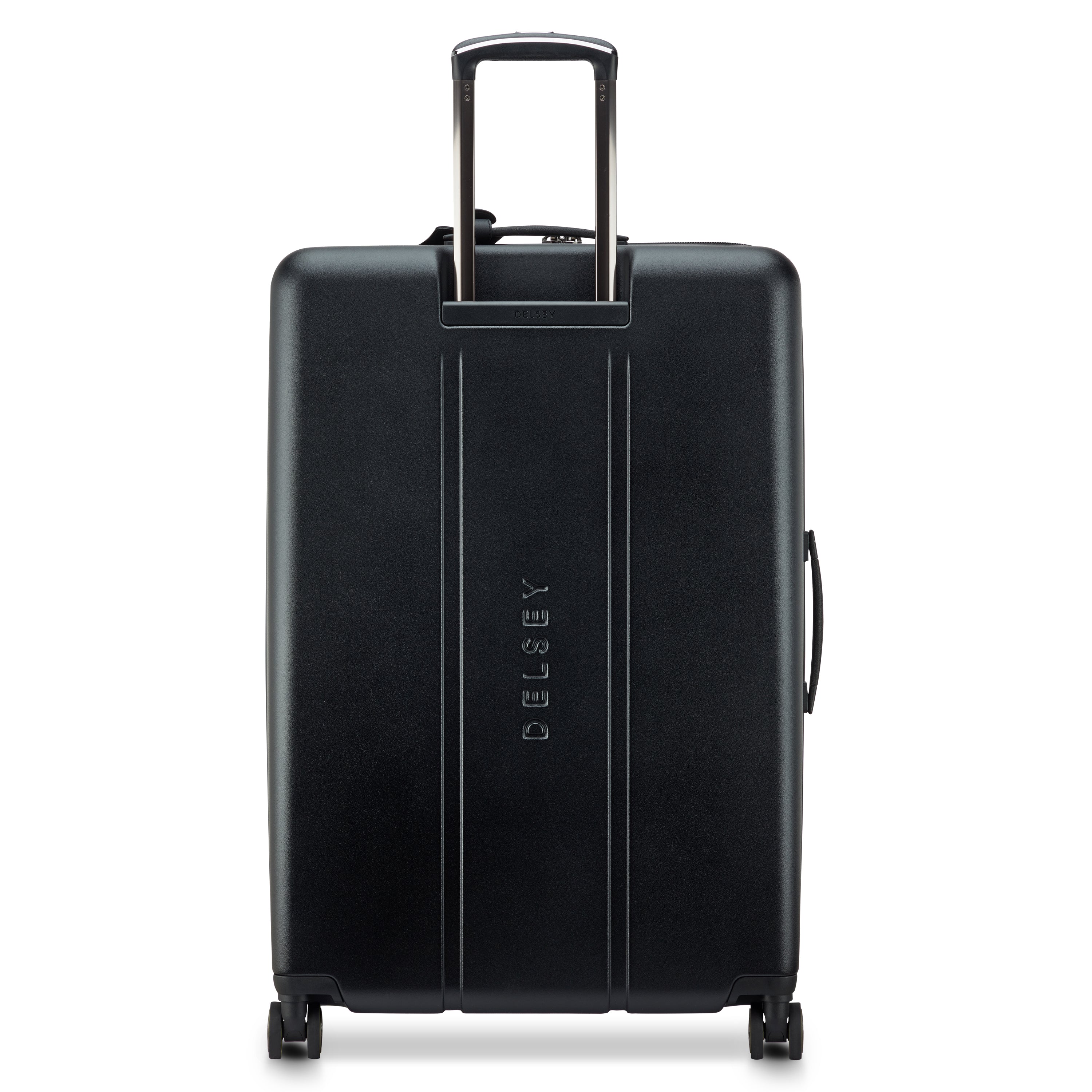 Delsey Cadence utvidbar ekstra stor koffert 82 cm Deep Black-Harde kofferter-BagBrokers