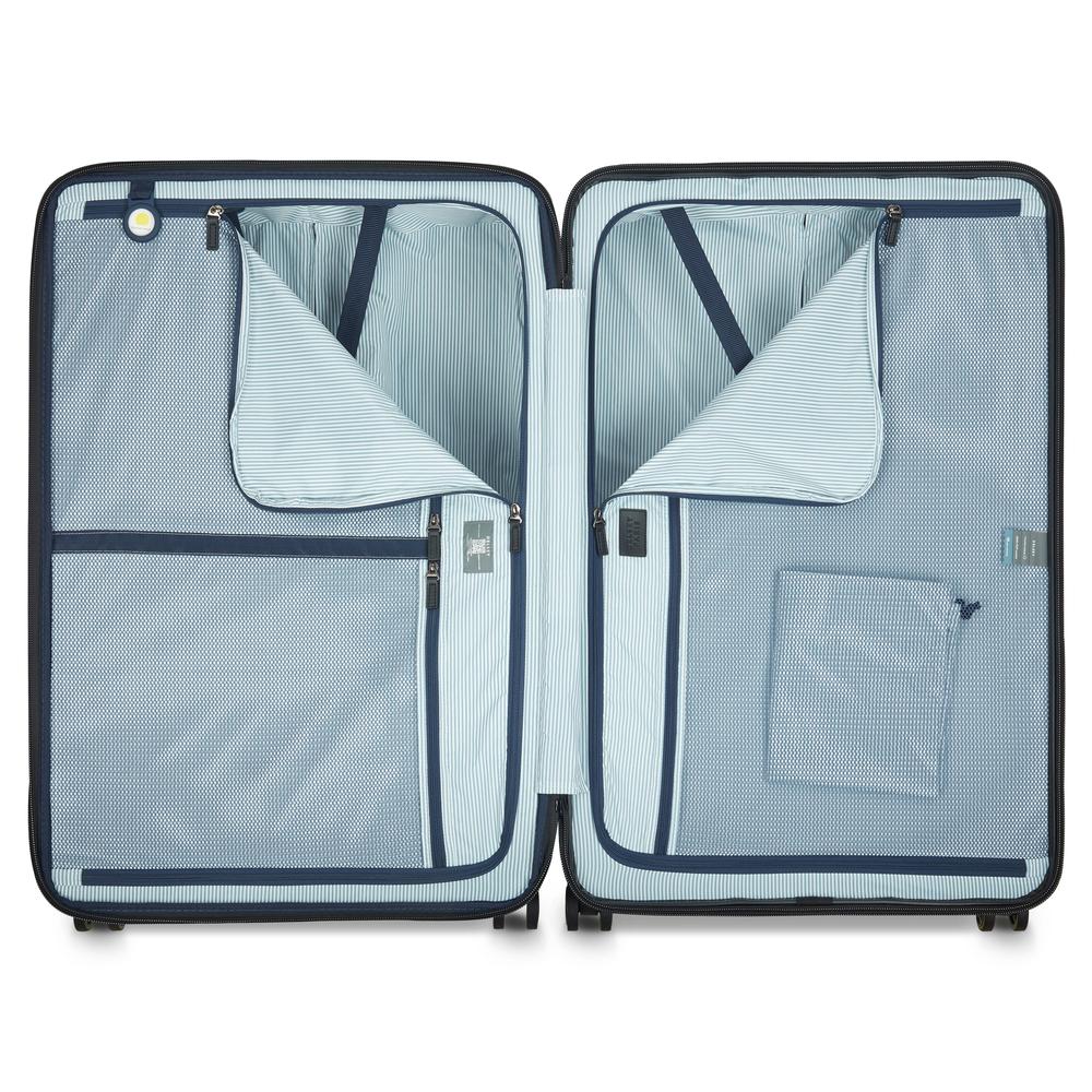 Delsey Cadence utvidbar ekstra stor koffert 82 cm Deep Black-Harde kofferter-BagBrokers