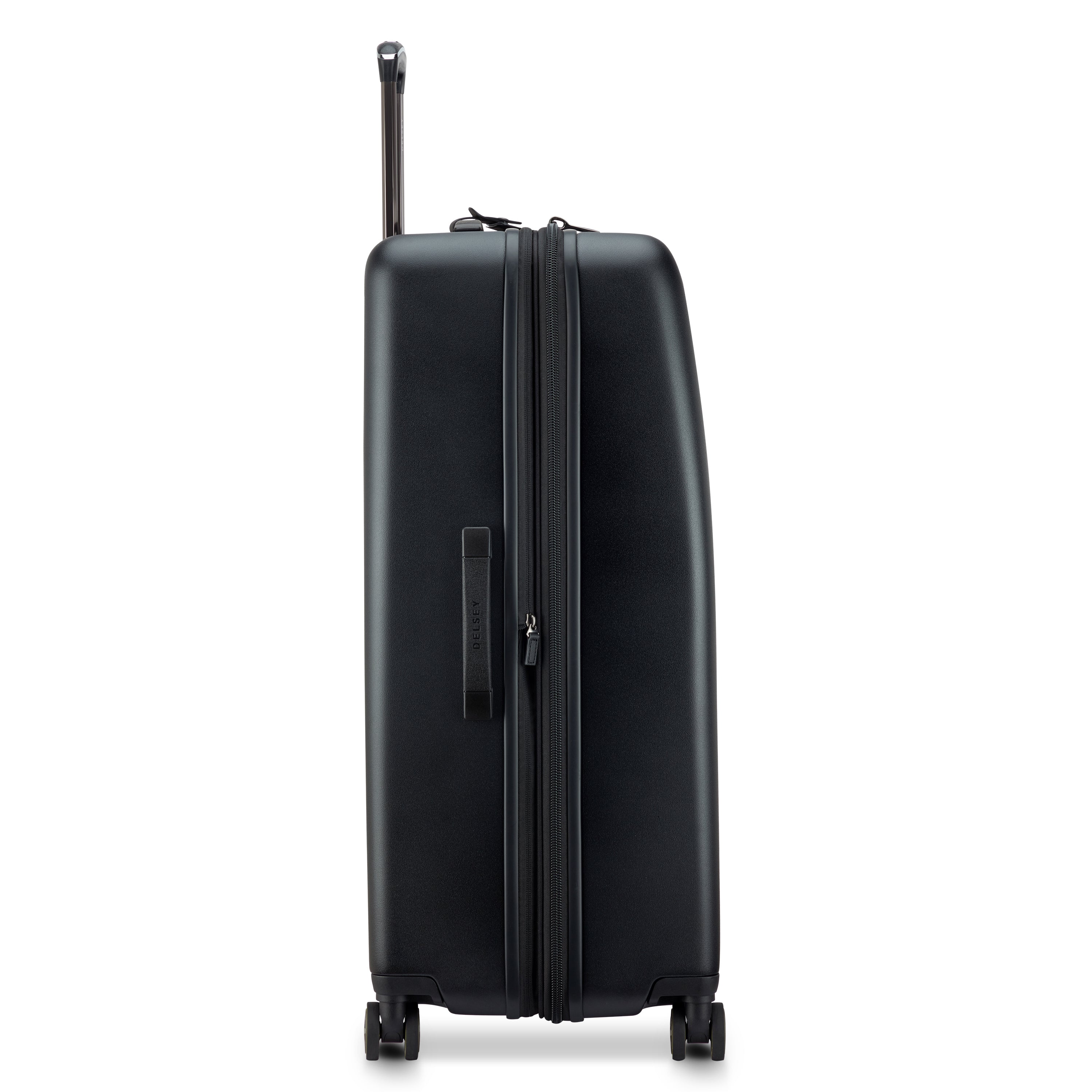 Delsey Cadence utvidbar ekstra stor koffert 82 cm Deep Black-Harde kofferter-BagBrokers