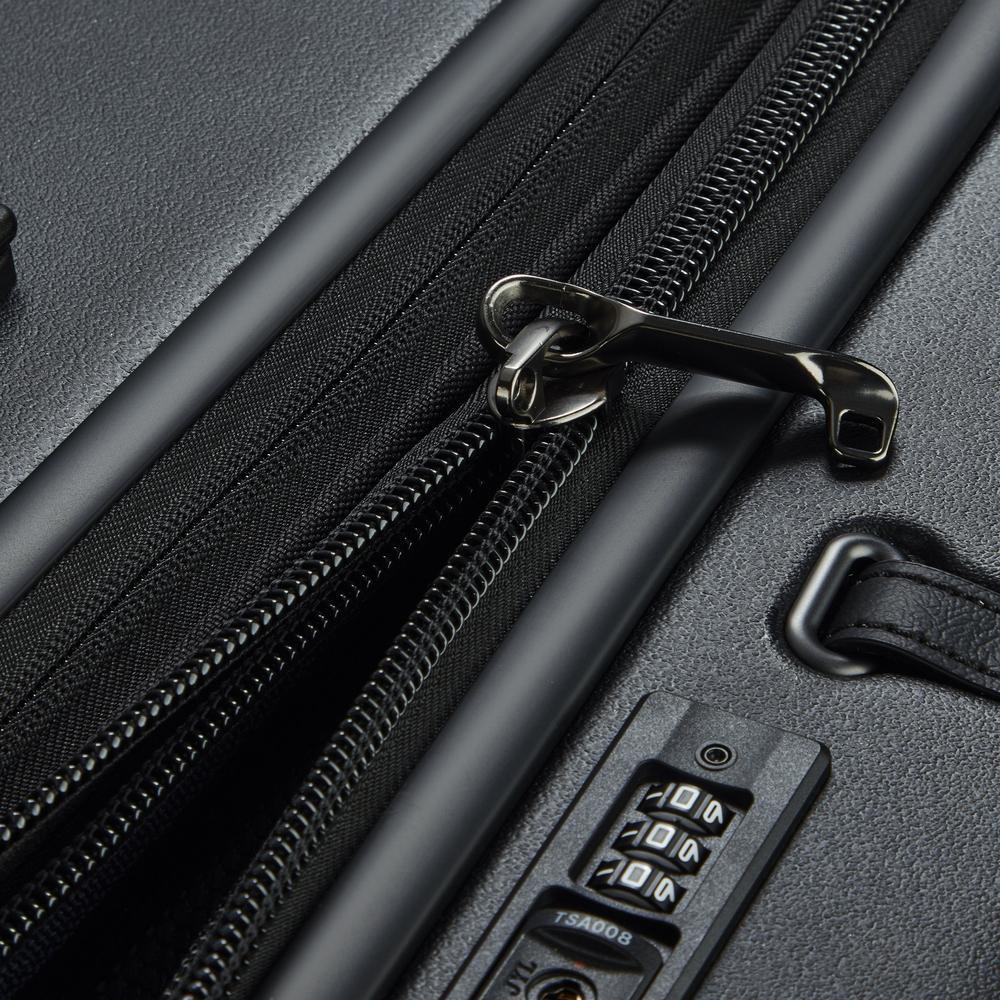 Delsey Cadence utvidbar ekstra stor koffert 82 cm Deep Black-Harde kofferter-BagBrokers