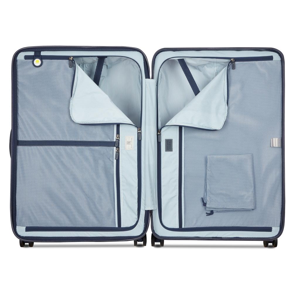 Delsey Cadence utvidbar ekstra stor koffert 82 cm Ivory-Harde kofferter-BagBrokers