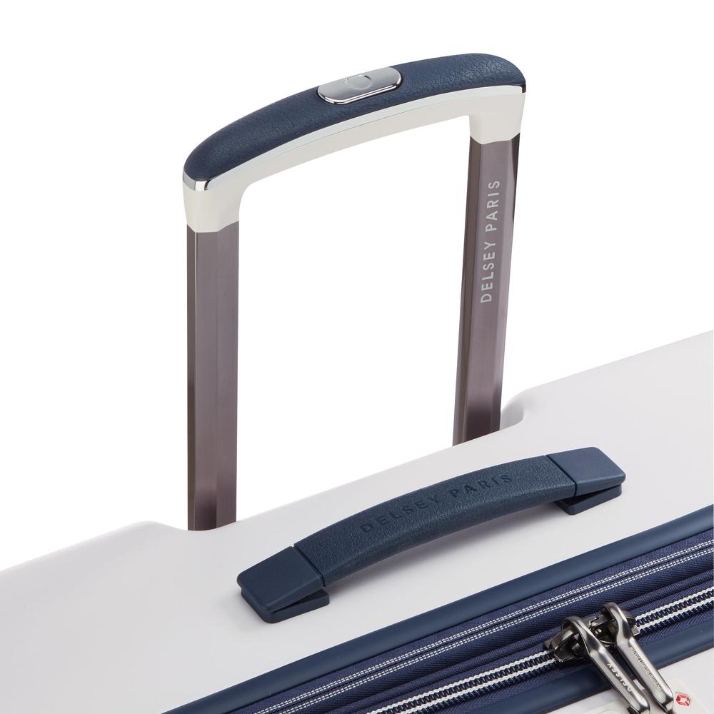 Delsey Cadence utvidbar ekstra stor koffert 82 cm Ivory-Harde kofferter-BagBrokers