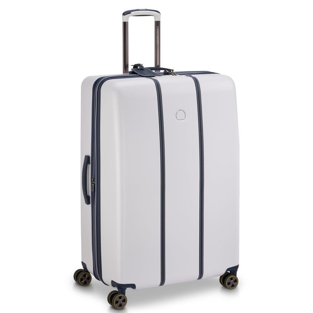Delsey Cadence utvidbar ekstra stor koffert 82 cm Ivory-Harde kofferter-BagBrokers