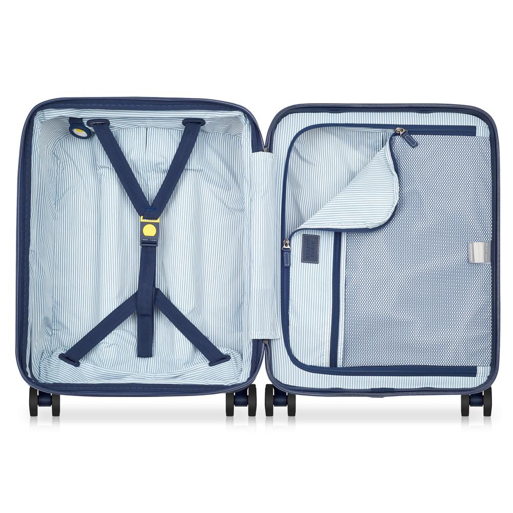 Delsey Cadence utvidbar kabinkoffert 55 cm Ivory-Harde kofferter-BagBrokers