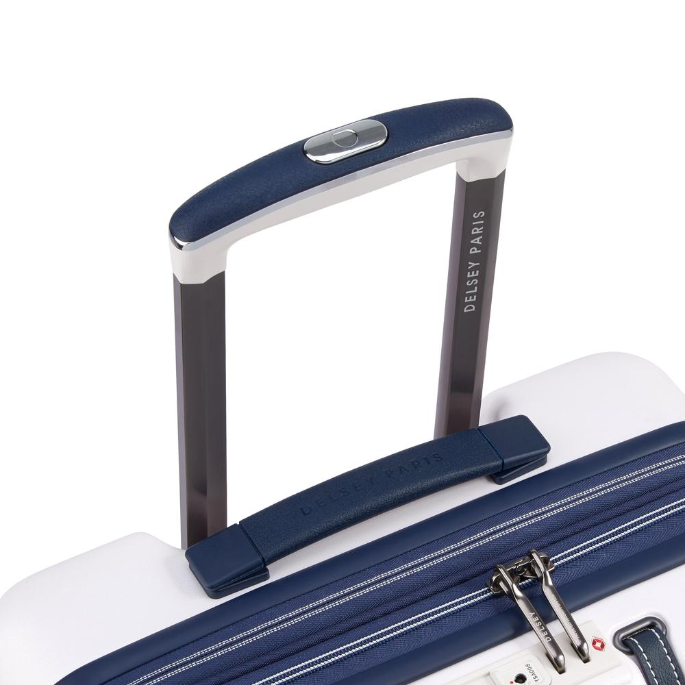 Delsey Cadence utvidbar kabinkoffert 55 cm Ivory-Harde kofferter-BagBrokers