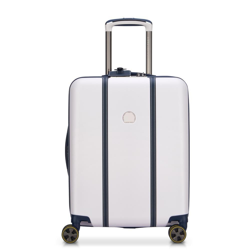 Delsey Cadence utvidbar kabinkoffert 55 cm Ivory-Harde kofferter-BagBrokers